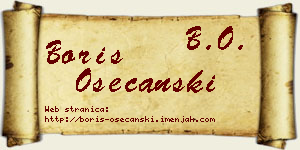 Boris Osećanski vizit kartica
